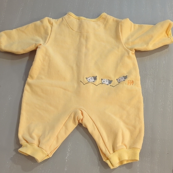 Yellow Baby One Piece with Sheep Design 3M - Picture 4 of 4